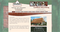Desktop Screenshot of landhaus-meyenburg.de