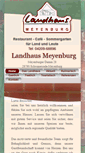 Mobile Screenshot of landhaus-meyenburg.de